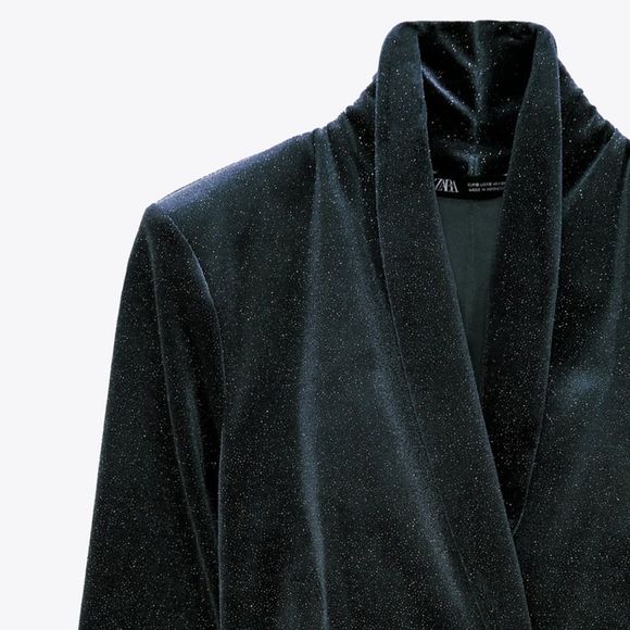 ZARA SPARKLY VELVET DRESS NWOT - Picture 16 of 16